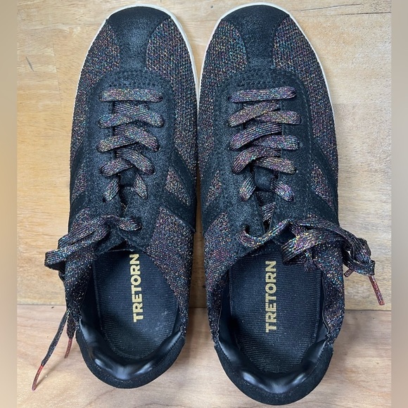 Tretorn Camden 4 GLITTER SPARKLE Womens Size 7 Shoes Sneakers Multicolor - Picture 7 of 10